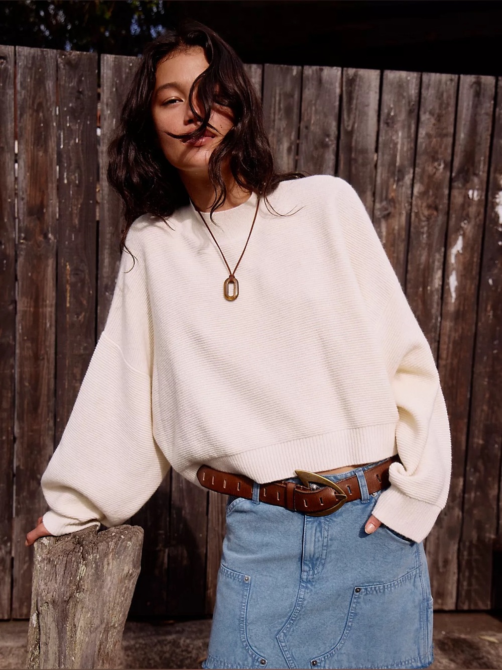Free people Collette Cashmere Pullover Sweater
